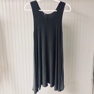 Soft Casual Charcoal Grey Sleeveless Dress